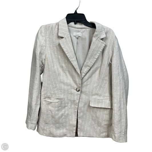 Blazer By Loft In Striped Pattern, Size: Xs