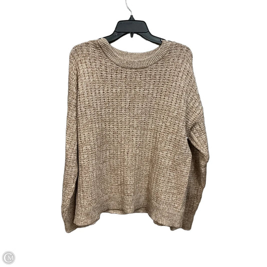 Sweater By Time And Tru In Tan, Size: Xl
