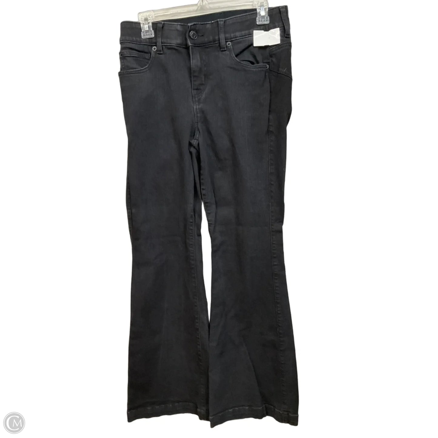 Jeans Flared By Torrid In Black Denim, Size: 10