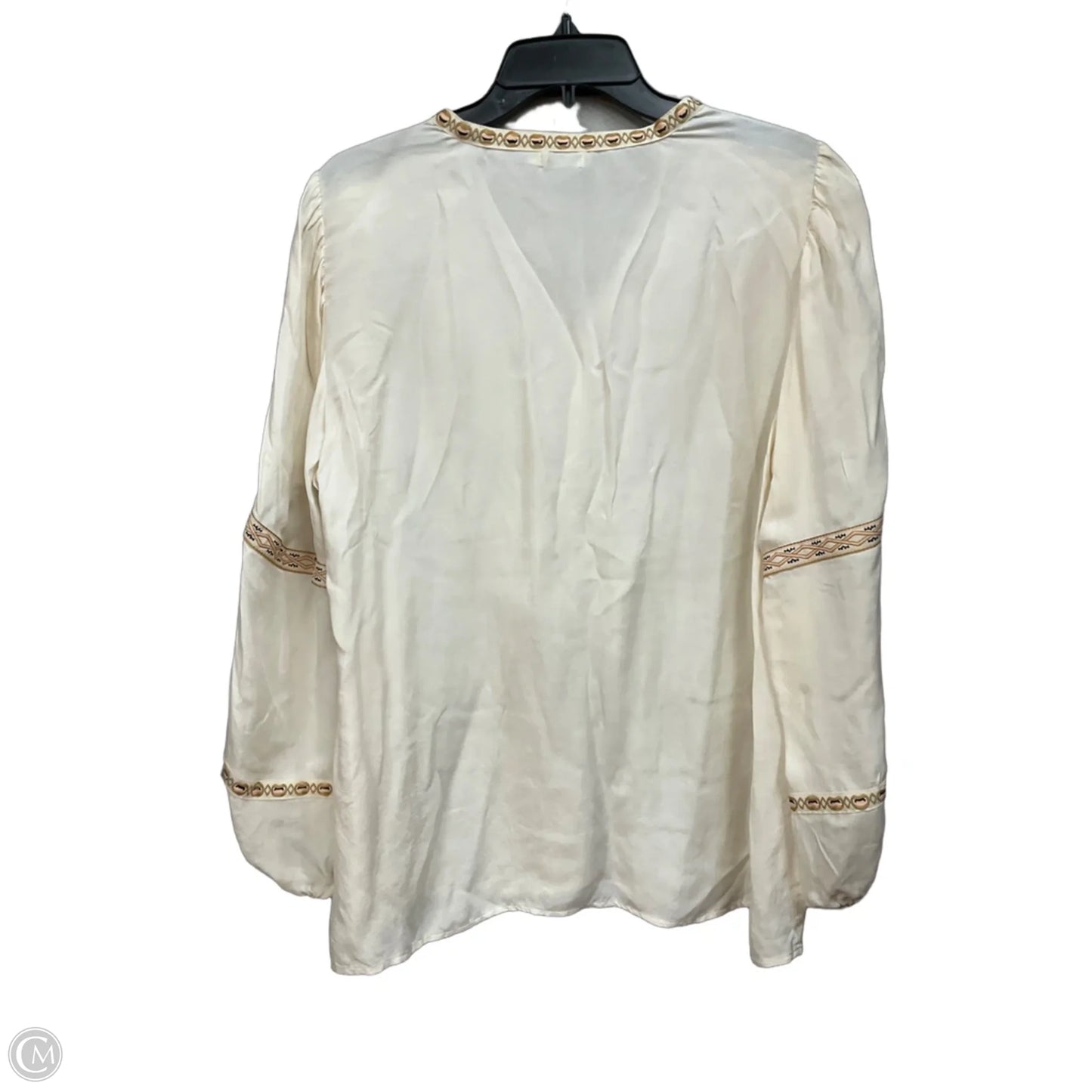 Top Long Sleeve By Spartina In Cream, Size: Xl
