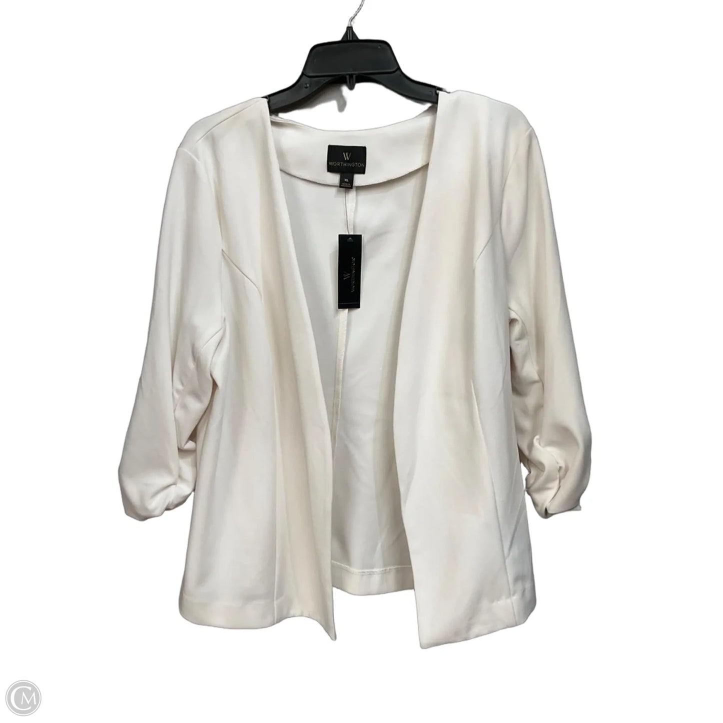 Blazer By Worthington In Ivory, Size: Xl