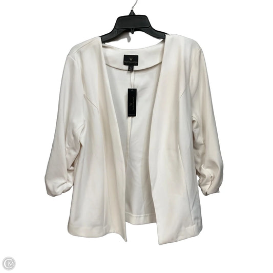 Blazer By Worthington In Ivory, Size: Xl