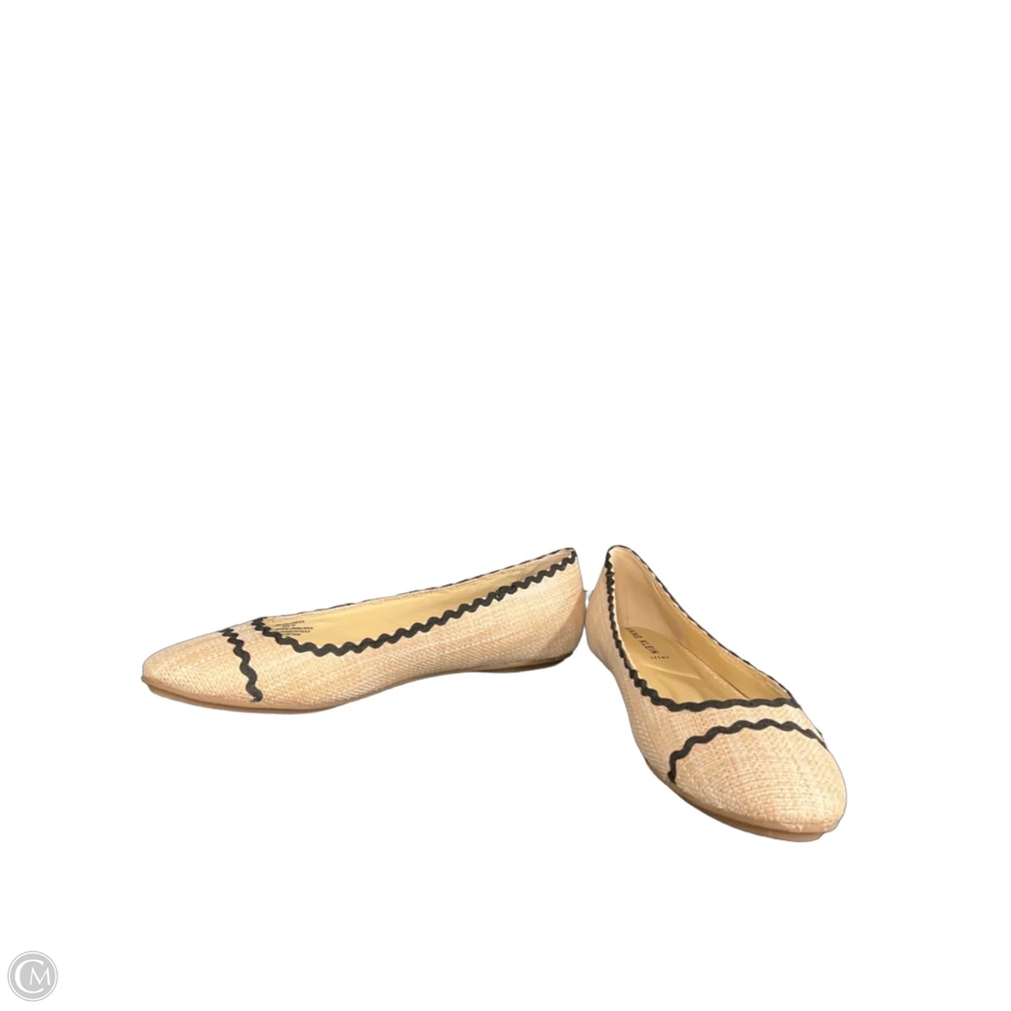 Sandals Flats By Anne Klein In Black & Tan, Size: 10