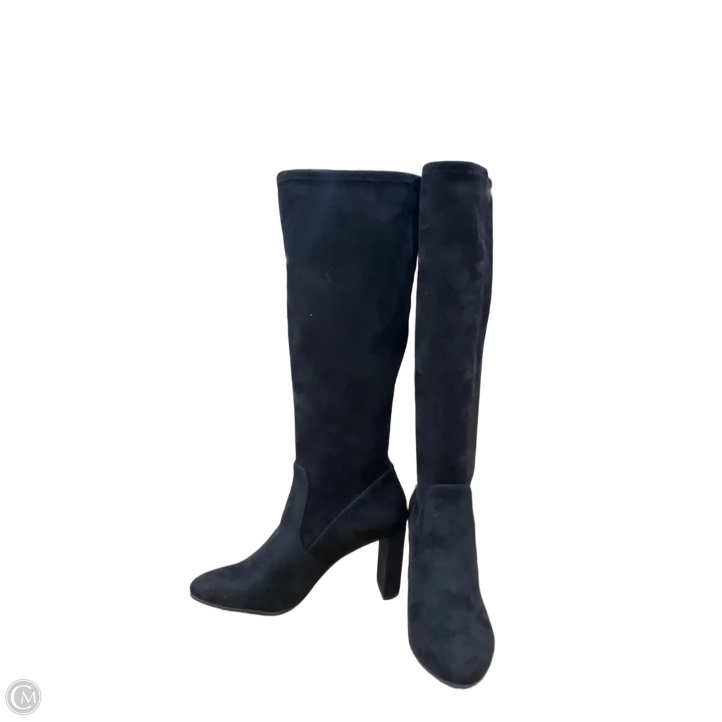 Boots Knee Heels By Nine West In Black, Size: 9.5