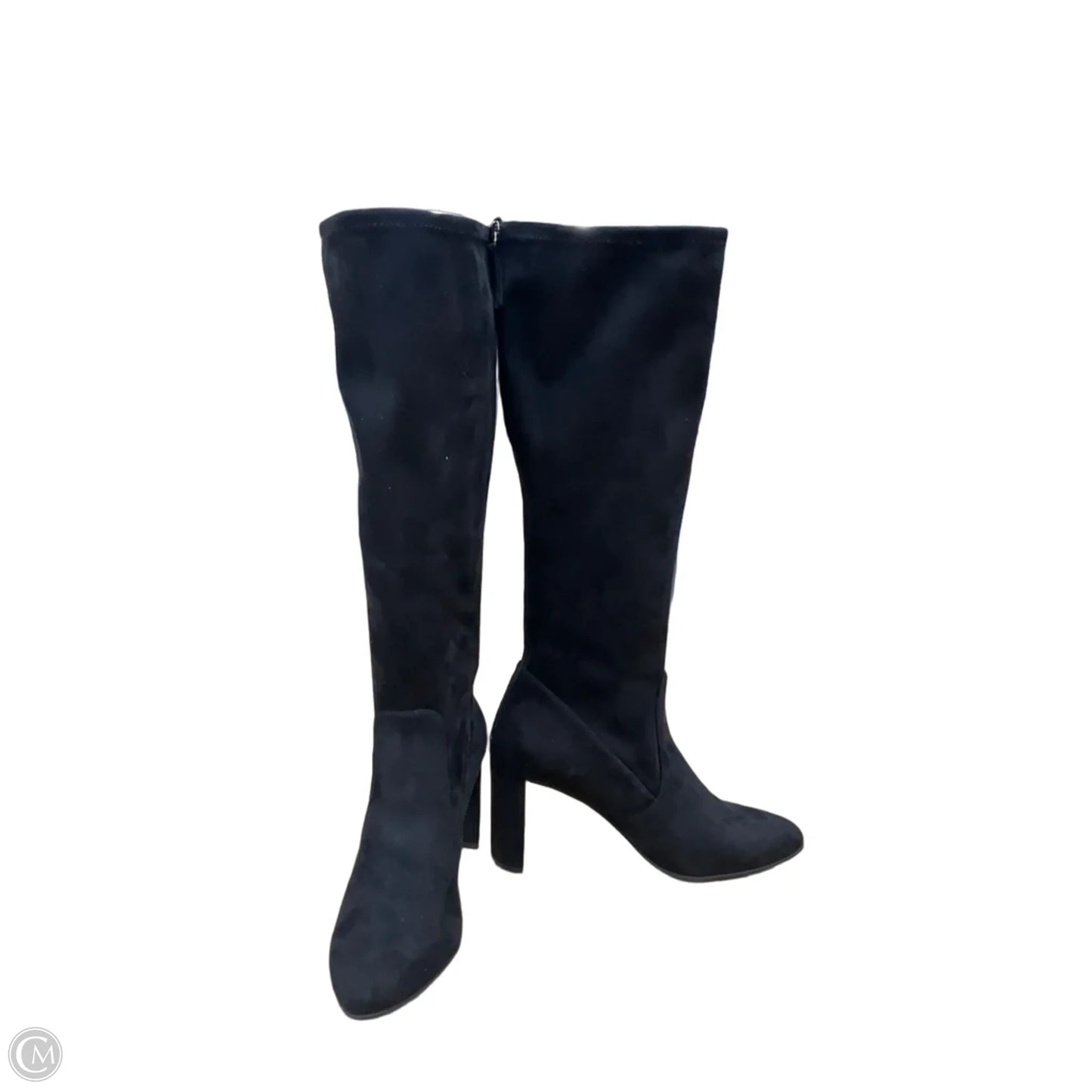 Boots Knee Heels By Nine West In Black, Size: 9.5