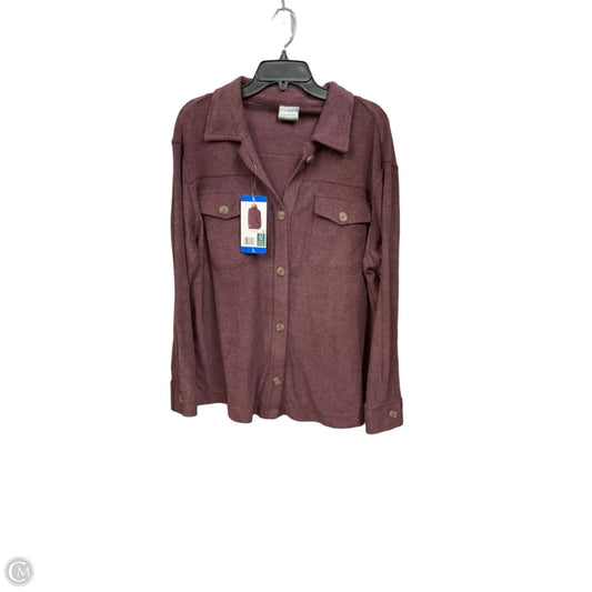 Jacket Shirt By 32 Degrees In Purple, Size: L