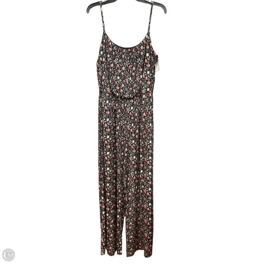 Jumpsuit By Gilli In Floral Print, Size: L