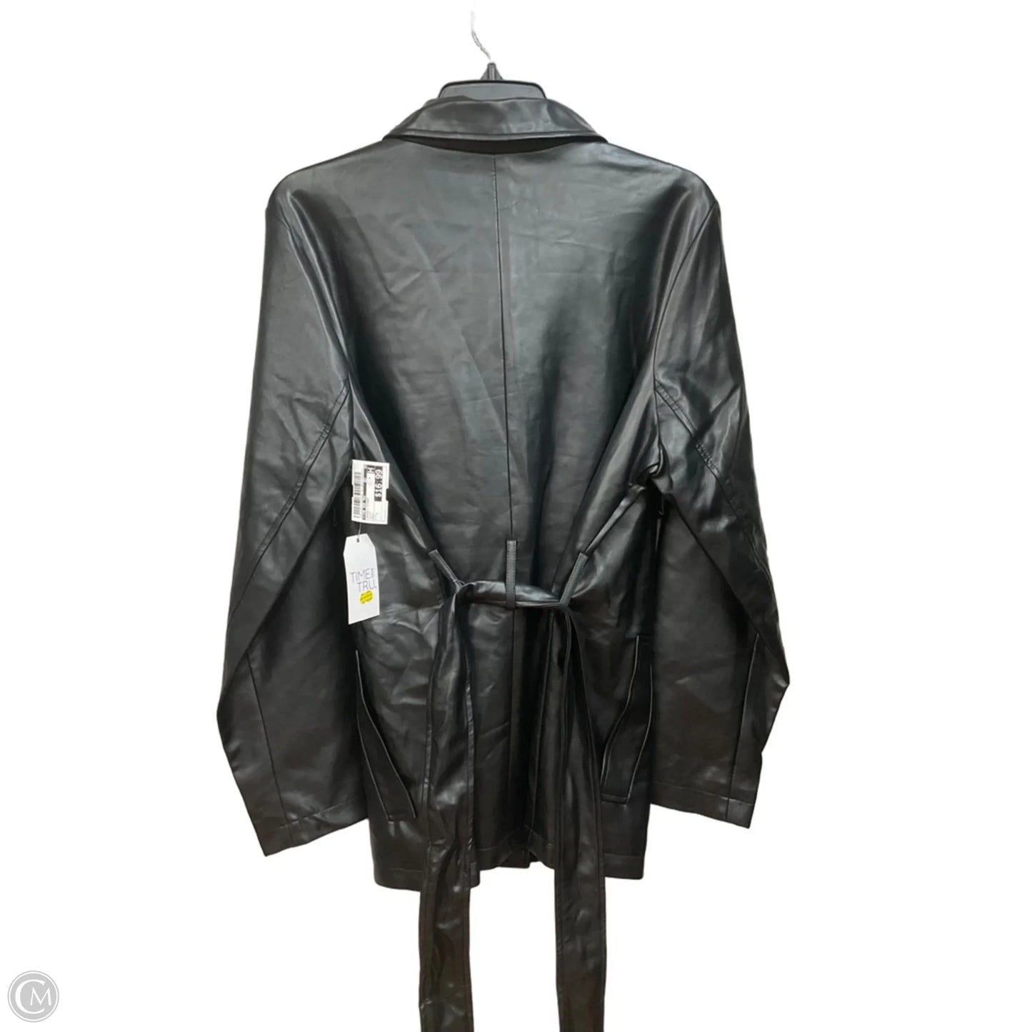 Jacket Other By Time And Tru In Black, Size: L