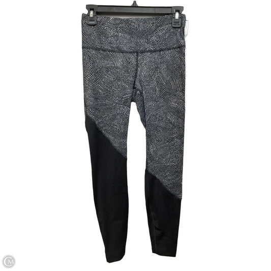Athletic Leggings By Lululemon In Black & White, Size: S