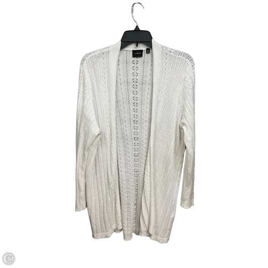 Cardigan By Cyrus In White, Size: 3x