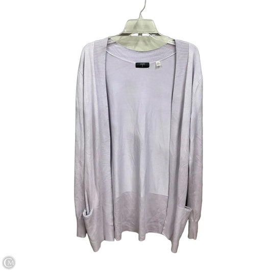 Cardigan By Tahari In Purple, Size: L
