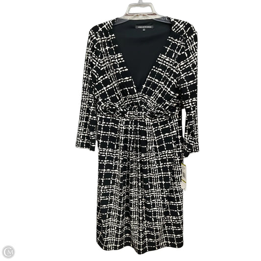 Dress Casual Short By Jones Wear In Black & Cream, Size: Xl