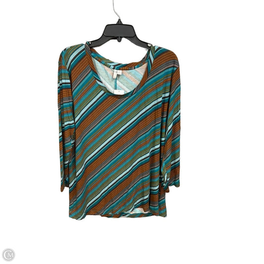 Top 3/4 Sleeve By Cato In Multi-colored, Size: Xl