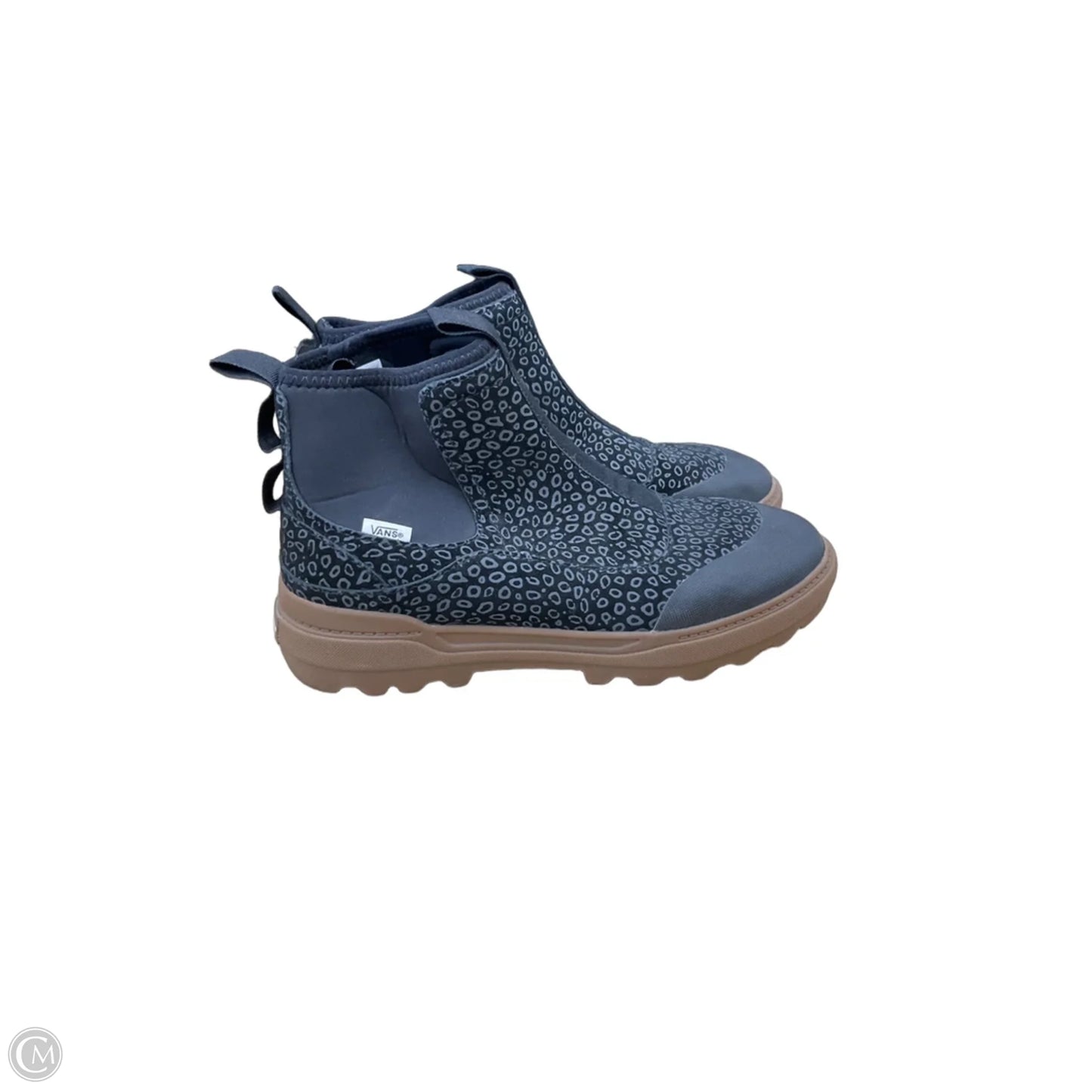 Boots Rain By Vans In Black & Grey, Size: 9
