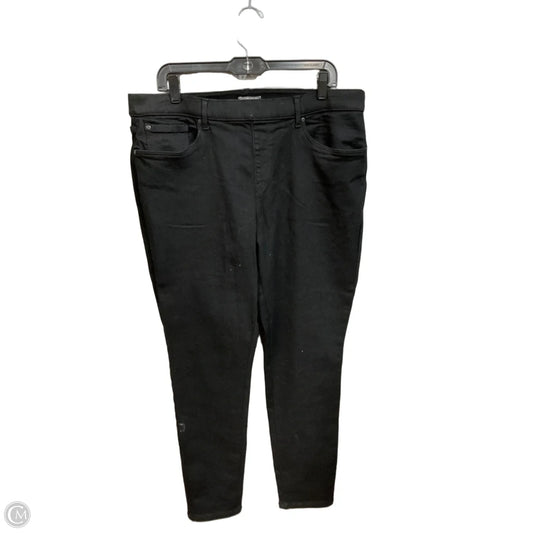 Jeans Skinny By Falls Creek In Black Denim, Size: 18