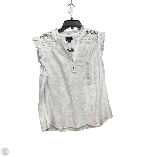 Top Sleeveless By Nautica In White, Size: Xl