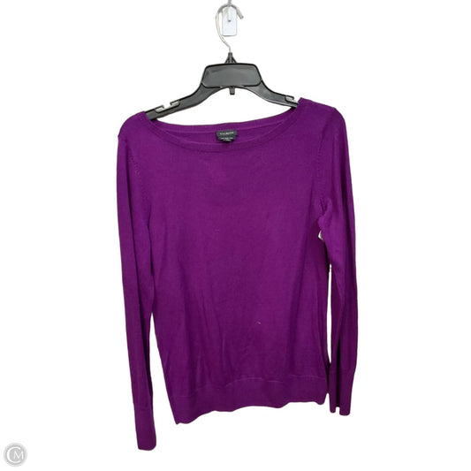 Top Long Sleeve Basic By Talbots In Purple, Size: M