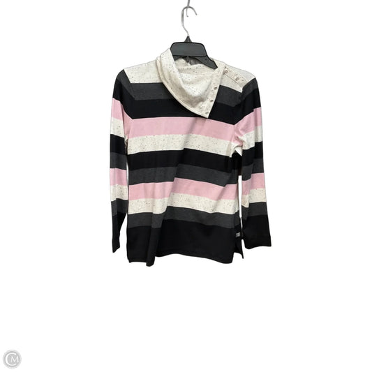 Top Long Sleeve By Talbots In Striped Pattern, Size: Mp