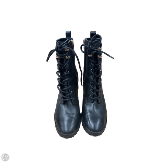 Boots Designer By Michael Kors In Black & Gold, Size: 10