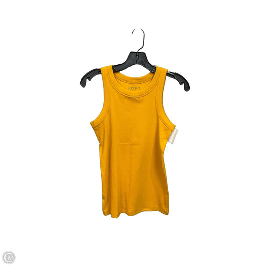 Top Sleeveless Basic By Loft In Yellow, Size: M