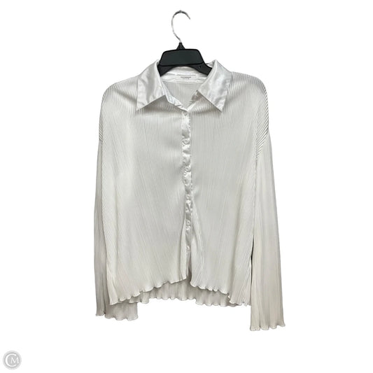 Blouse Long Sleeve By Peppermayo In White, Size: S