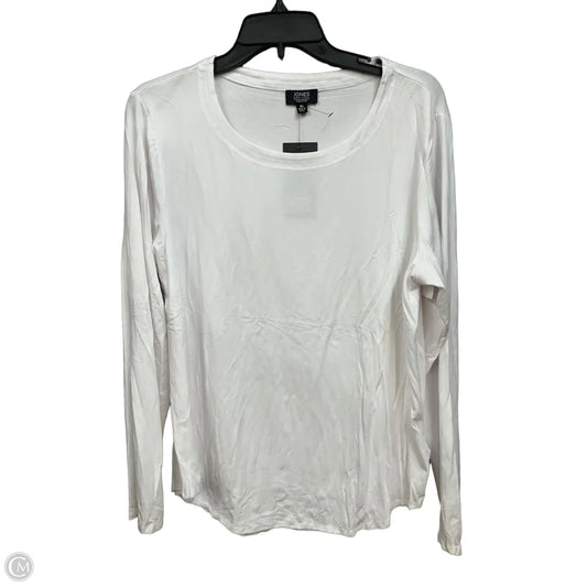Top Long Sleeve Basic By Jones New York In White, Size: Xl
