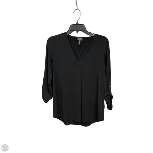 Top 3/4 Sleeve By Jones And Co In Black, Size: S