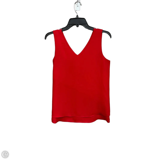 Top Sleeveless By Ann Taylor In Red, Size: Xs
