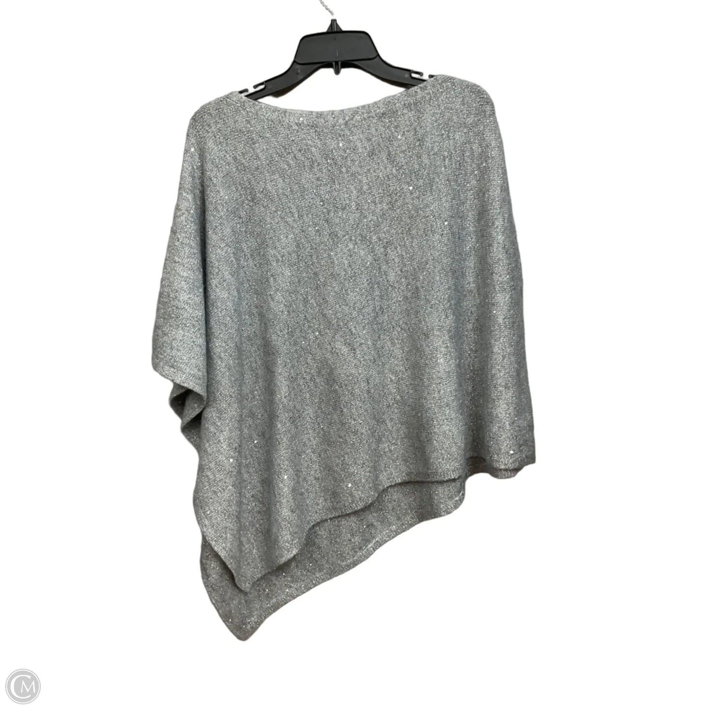 Poncho By Talbots In Silver, Size: M