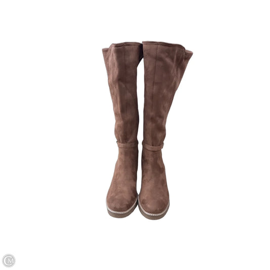 Boots Knee Heels By Torrid In Brown, Size: 9.5