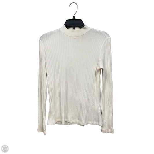 Top Long Sleeve By Liverpool In Cream, Size: Xl