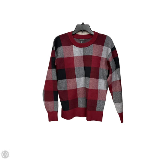 Sweater By Tahari In Plaid Pattern, Size: L
