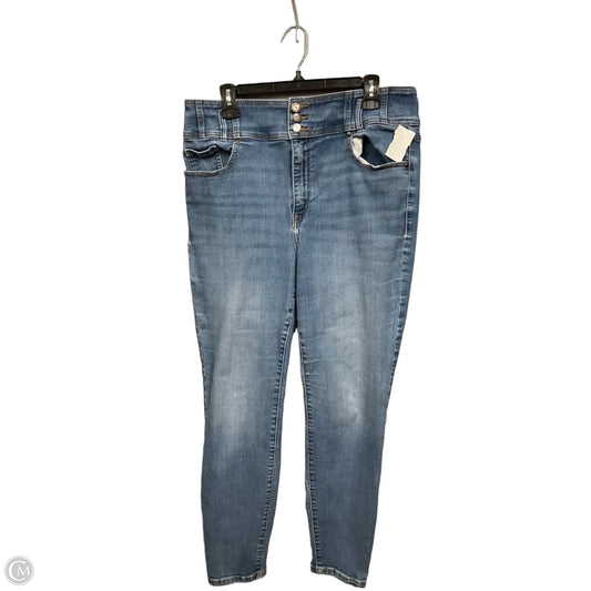 Jeans Jeggings By Lane Bryant In Blue Denim, Size: 16