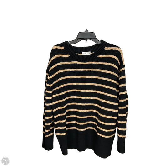 Sweater By Ava & Viv In Striped Pattern, Size: Xxl