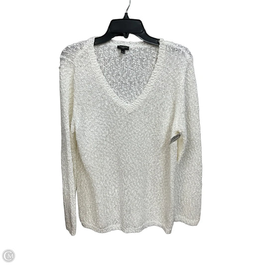 Top Long Sleeve By Talbots In Cream, Size: Lp
