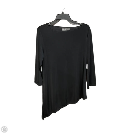 Top 3/4 Sleeve By Additions By Chicos In Black, Size: L
