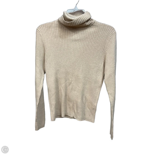 Top Long Sleeve By Limited In Tan, Size: L