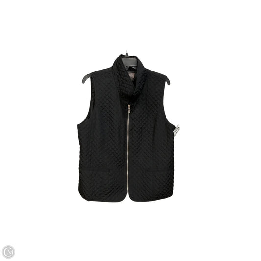 Vest Puffer & Quilted By Chicos In Black, Size: L