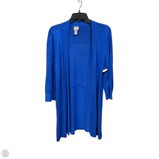 Cardigan By Chicos In Blue, Size: L