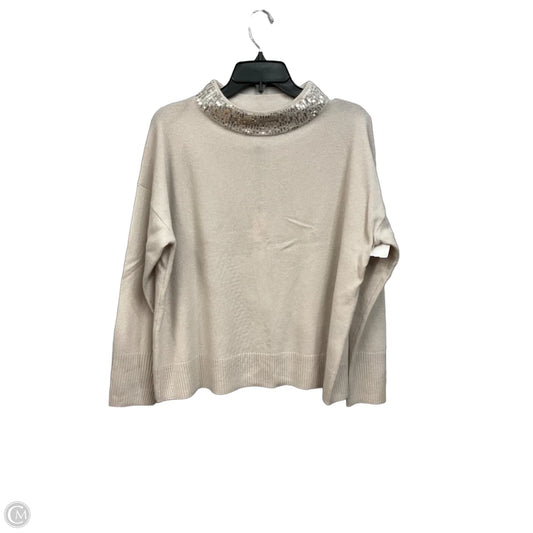 Top Long Sleeve By Black Label In Silver & Tan, Size: M
