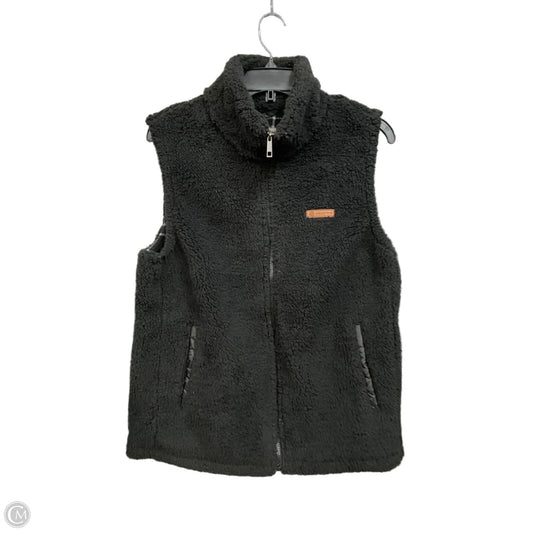 Vest Faux Fur & Sherpa By Sage In Black, Size: M