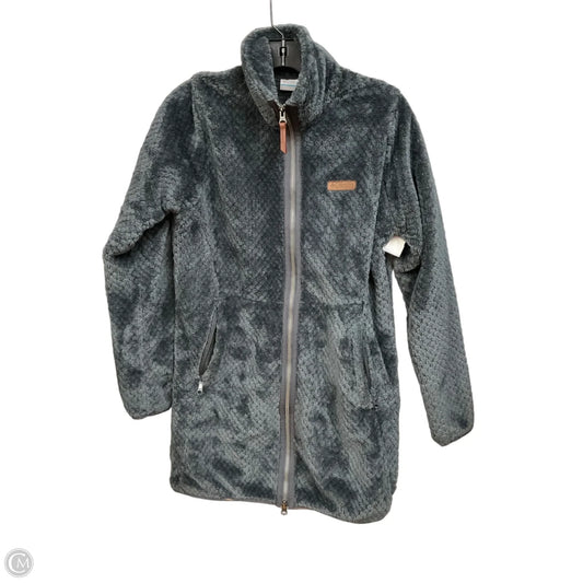 Jacket Fleece By Columbia In Grey, Size: M
