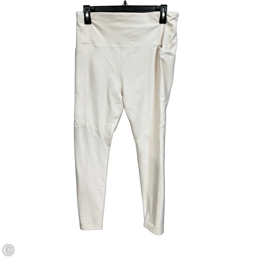 Athletic Leggings By Calia In Cream, Size: L