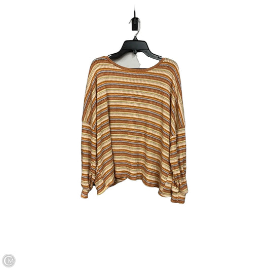 Top Long Sleeve By Bke In Striped Pattern, Size: Xs