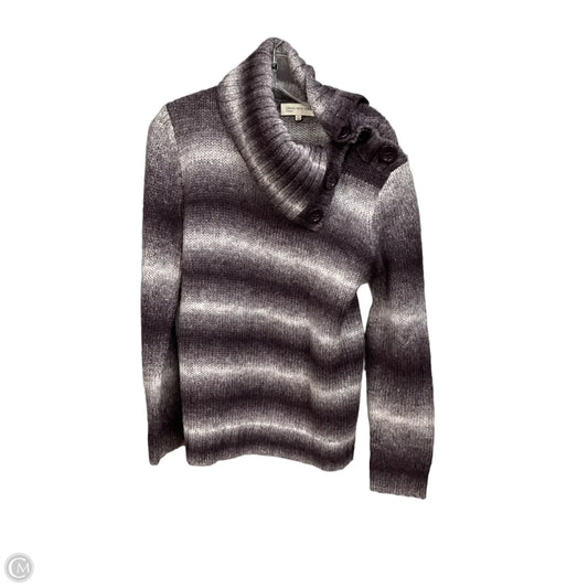 Sweater By Jones New York In Purple & White, Size: Xl