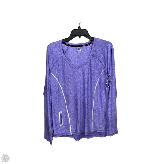 Athletic Top Long Sleeve Crewneck By Avia In Purple, Size: Xl