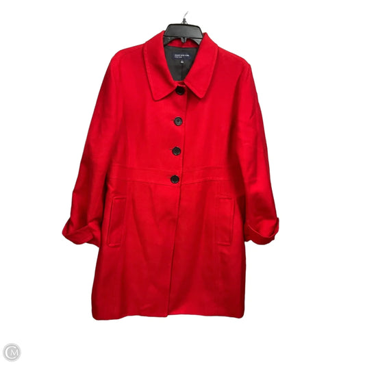 Coat Peacoat By Jones New York In Red, Size: L
