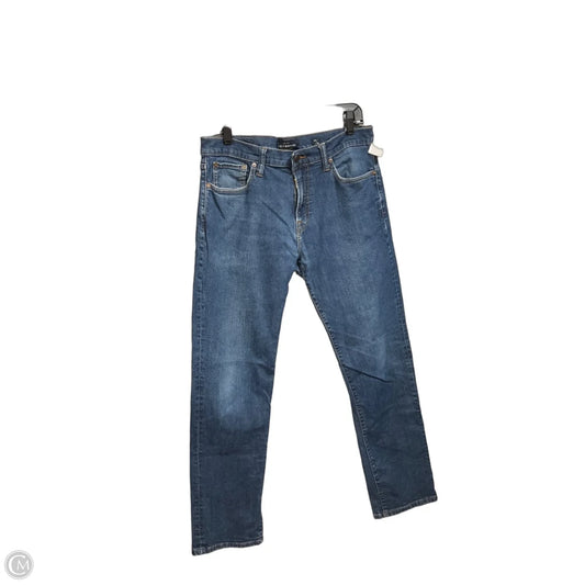 Jeans Straight By Lucky Brand In Blue Denim, Size: 16