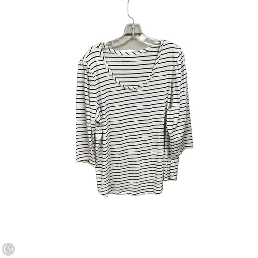 Top 3/4 Sleeve By Lane Bryant In Striped Pattern, Size: Xxl
