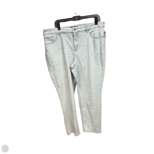 Jeans Straight By Chicos In Blue Denim, Size: 16